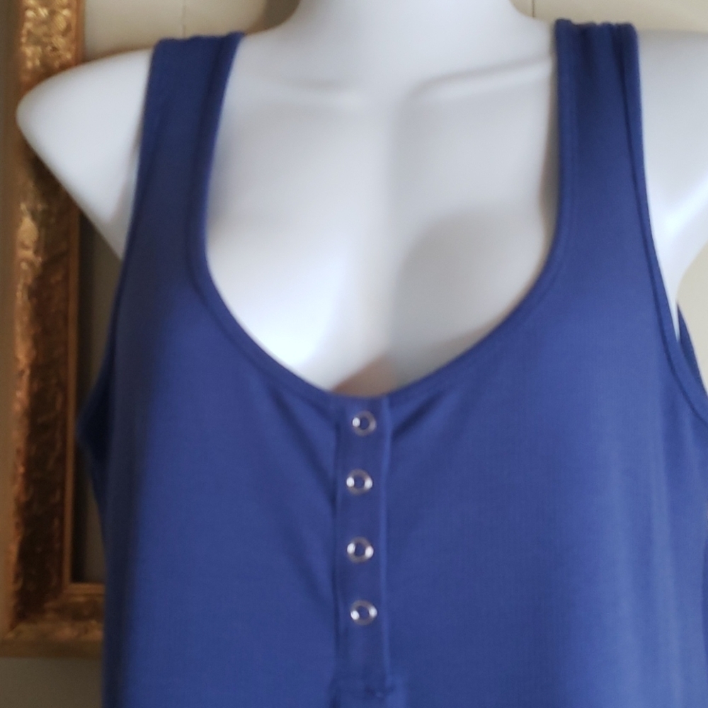 C&V Blue Ribbed Dress - Picture 3 of 8